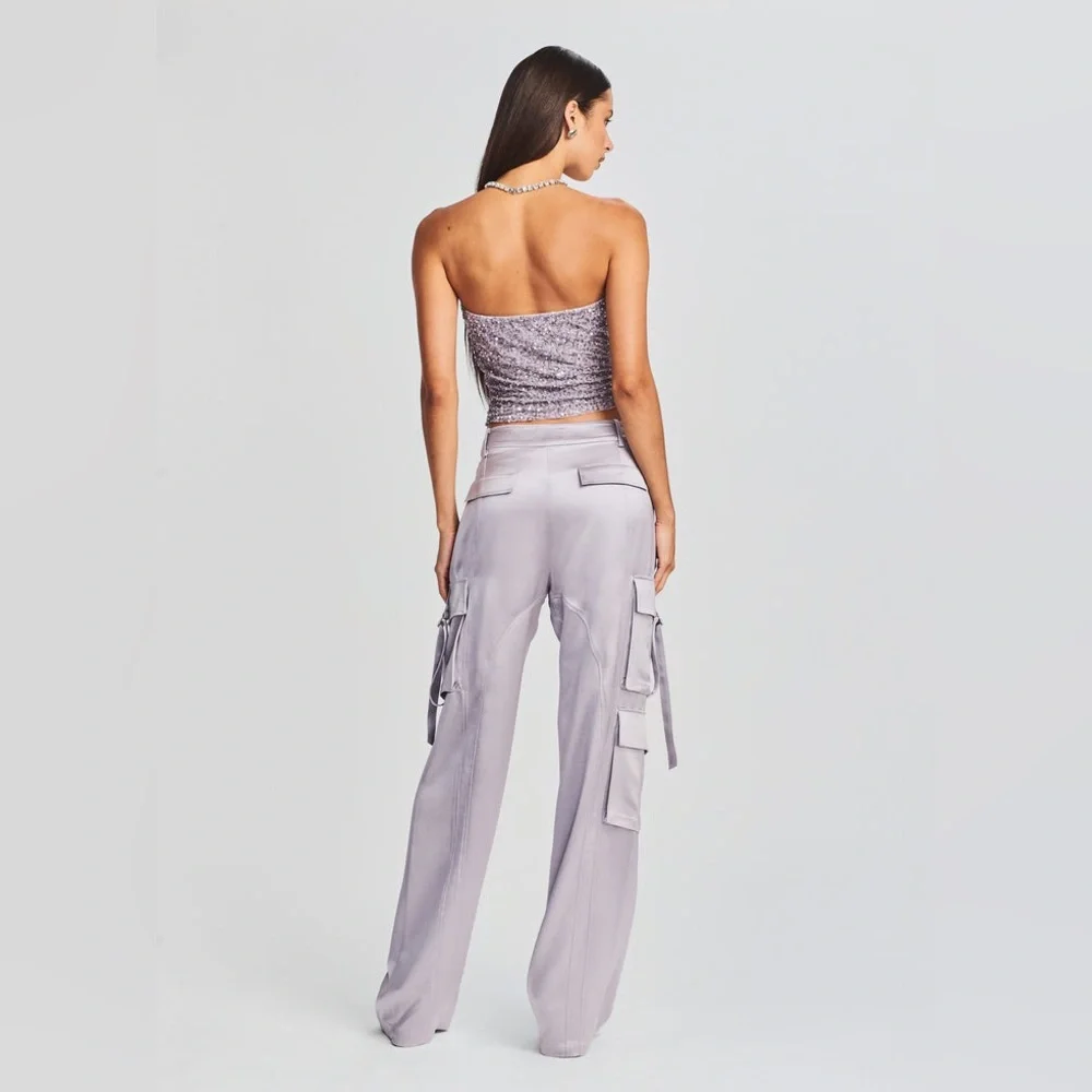 Retrofete - Andre Cargo Pants Mini Grey - Large - New with Tag🏷️ Perfect Condit
